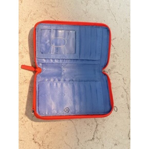 Vera Bradley Coral Floral Wallet Zip Around Closure iPhone Holder Never Used - Picture 11 of 16
